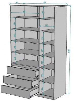 Шкаф Мальта H211 в Верхней Салде - verhnyaya-salda.mebel24.online | фото 2