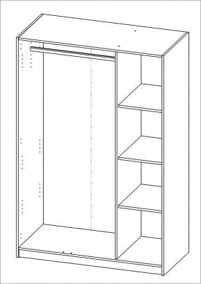 Шкаф ОРИОН трехдверный, цвет Дуб Венге в Верхней Салде - verhnyaya-salda.mebel24.online | фото 3