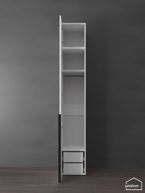 Шкаф с антресолью Linnea MHR-1A-3 2450х400х510 (Белый-М 11.1.1) в Верхней Салде - verhnyaya-salda.mebel24.online | фото 5