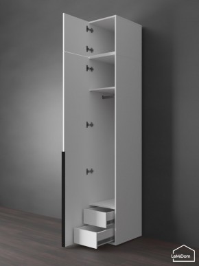 Шкаф с антресолью Linnea MHR-1A-3 2450х400х510 (Белый-М 11.1.2) в Верхней Салде - verhnyaya-salda.mebel24.online | фото 6