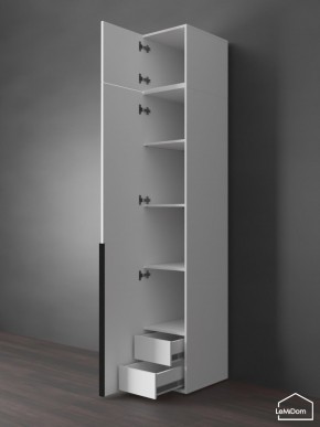 Шкаф с антресолью Linnea MHR-1A-4 2450х400х510 (Белый-М 11.1.1) в Верхней Салде - verhnyaya-salda.mebel24.online | фото 5