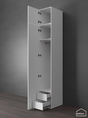 Шкаф с антресолью Linnea MHR-1POA-3 2450х400х510 (Белый-М 11.1.2) в Верхней Салде - verhnyaya-salda.mebel24.online | фото 6