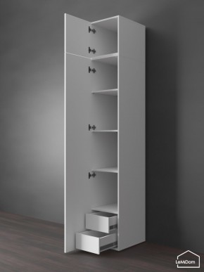 Шкаф с антресолью Linnea MHR-1POA-4 2450х400х510 (Белый-М 11.1.1) в Верхней Салде - verhnyaya-salda.mebel24.online | фото 5