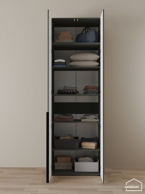 Шкаф с антресолью Linnea MHR-2A-2 2450х800х510 (Графит-М 11.1.25) в Верхней Салде - verhnyaya-salda.mebel24.online | фото 4