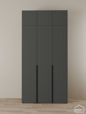 Шкаф с антресолью Linnea MHR-3A-2 2450х1200х510 (Графит-М 11.1.25) в Верхней Салде - verhnyaya-salda.mebel24.online | фото 1