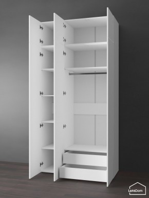 Шкаф с антресолью Linnea MHR-3POA-2 2450х1200х510 (Белый-М 11.1.2) в Верхней Салде - verhnyaya-salda.mebel24.online | фото 5