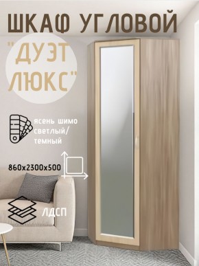 Шкаф угловой Дуэт Люкс с зеркалом в Верхней Салде - verhnyaya-salda.mebel24.online | фото 3