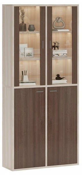 Шкаф-витрина Домино СУ(ш2в2)+2ФС+2ФГ в Верхней Салде - verhnyaya-salda.mebel24.online | фото 2