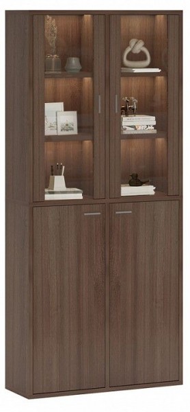Шкаф-витрина Домино СУ(ш2в2)+2ФС+2ФГ в Верхней Салде - verhnyaya-salda.mebel24.online | фото 2
