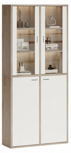 Шкаф-витрина Домино СУ(ш2в2)+2ФС+2ФГ в Верхней Салде - verhnyaya-salda.mebel24.online | фото 2