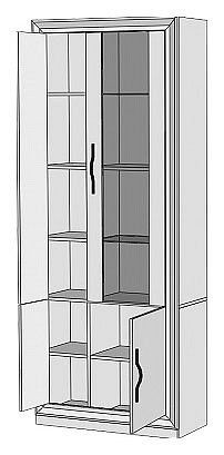 Шкаф-витрина Нобиле ШВтВ-ФСД-ФГК в Верхней Салде - verhnyaya-salda.mebel24.online | фото 2