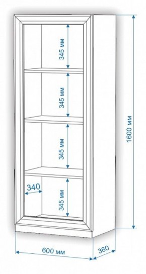 Шкаф-витрина Нобиле ВтН-ФСД в Верхней Салде - verhnyaya-salda.mebel24.online | фото 2