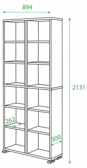 Стеллаж Домино ПУ-30-1 в Верхней Салде - verhnyaya-salda.mebel24.online | фото 2