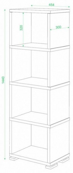Стеллаж-колонка Домино СБ-15/4 в Верхней Салде - verhnyaya-salda.mebel24.online | фото 3