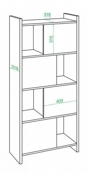 Стеллаж комбинированный Домино Лайт СТЛ-3В в Верхней Салде - verhnyaya-salda.mebel24.online | фото 2