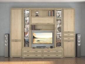 Стенка Ливорно дуб сонома в Верхней Салде - verhnyaya-salda.mebel24.online | фото 1