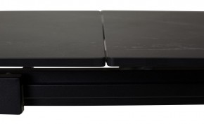 Стол CORNER 120 MATT BLACK MARBLE SOLID CERAMIC / BLACK, ®DISAUR в Верхней Салде - verhnyaya-salda.mebel24.online | фото 1