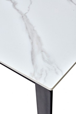 Стол CORNER 120 MATT WHITE MARBLE SOLID CERAMIC / BLACK, ®DISAUR в Верхней Салде - verhnyaya-salda.mebel24.online | фото 3