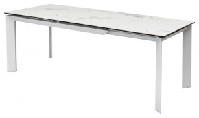 Стол CREMONA 140 MATTE STATUARIO Белый мрамор матовый, керамика/ белый каркас, ®DISAUR в Верхней Салде - verhnyaya-salda.mebel24.online | фото 4