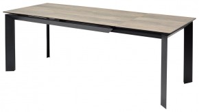 Стол CREMONA 180 KL-61 Под дерево, итальянская керамика / черный каркас, ®DISAUR в Верхней Салде - verhnyaya-salda.mebel24.online | фото 1