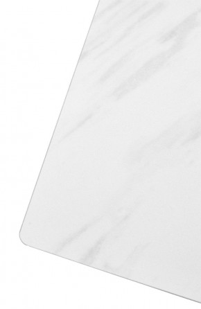 Стол FONDI 180 MARBLES KL-99 Белый мрамор матовый, итальянская керамика/ черный каркас, ®DISAUR в Верхней Салде - verhnyaya-salda.mebel24.online | фото 6