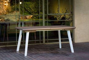 Стол Гармония раздвижной (Harmony Extendable) белый-капучино в Верхней Салде - verhnyaya-salda.mebel24.online | фото 1