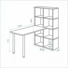 Стол компьютерный Bartolo в Верхней Салде - verhnyaya-salda.mebel24.online | фото 2