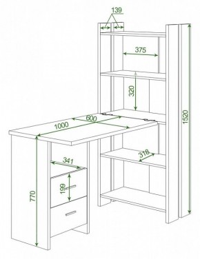Стол компьютерный Домино Lite СТЛ-ОВ+С100Р в Верхней Салде - verhnyaya-salda.mebel24.online | фото 2