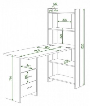 Стол компьютерный Домино Lite СТЛ-ОВ+С120Р в Верхней Салде - verhnyaya-salda.mebel24.online | фото 2