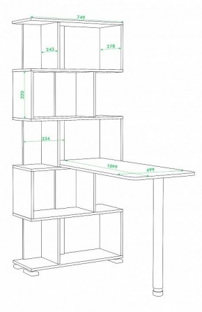 Стол компьютерный Домино нельсон СЛ-5СТ в Верхней Салде - verhnyaya-salda.mebel24.online | фото 3