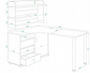 Стол компьютерный Домино нельсон СР-145М в Верхней Салде - verhnyaya-salda.mebel24.online | фото 2