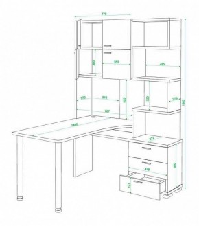 Стол компьютерный Домино нельсон СР-500М140 в Верхней Салде - verhnyaya-salda.mebel24.online | фото 3