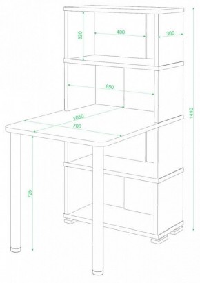 Стол компьютерный Домино СБ-10М/4 в Верхней Салде - verhnyaya-salda.mebel24.online | фото 2