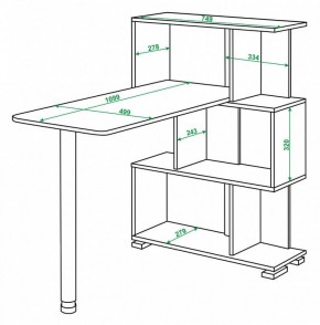 Стол компьютерный Домино СЛ-5-3СТ в Верхней Салде - verhnyaya-salda.mebel24.online | фото 2