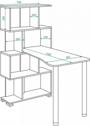 Стол компьютерный Домино СЛ-5-4СТ-2 в Верхней Салде - verhnyaya-salda.mebel24.online | фото 2