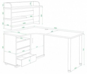 Стол компьютерный Домино СР-145М в Верхней Салде - verhnyaya-salda.mebel24.online | фото 2