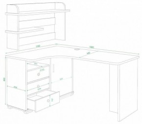 Стол компьютерный Домино СР-165 в Верхней Салде - verhnyaya-salda.mebel24.online | фото 2