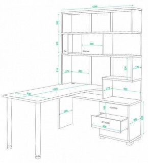 Стол компьютерный Домино СР-420/150 в Верхней Салде - verhnyaya-salda.mebel24.online | фото 2