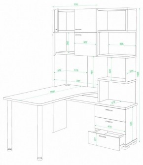 Стол компьютерный Домино СР-500М/190 в Верхней Салде - verhnyaya-salda.mebel24.online | фото 2