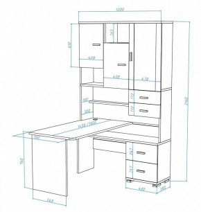 Стол компьютерный Домино СР-620/140 в Верхней Салде - verhnyaya-salda.mebel24.online | фото 3