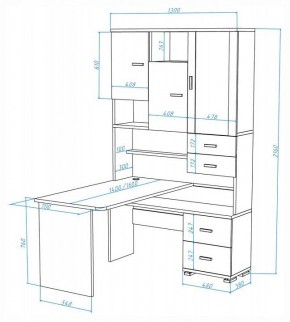 Стол компьютерный Домино СР-620-160 в Верхней Салде - verhnyaya-salda.mebel24.online | фото 2