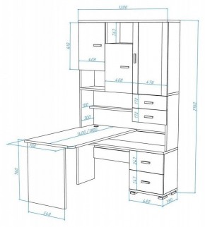 Стол компьютерный Домино СР-620/180 в Верхней Салде - verhnyaya-salda.mebel24.online | фото 2