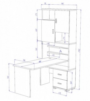 Стол компьютерный Домино СР-720/180 в Верхней Салде - verhnyaya-salda.mebel24.online | фото 2