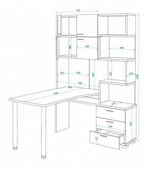 Стол компьютерный Латте СР-500М140 в Верхней Салде - verhnyaya-salda.mebel24.online | фото 3
