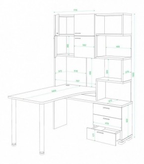 Стол компьютерный Латте СР-500М160 в Верхней Салде - verhnyaya-salda.mebel24.online | фото 3