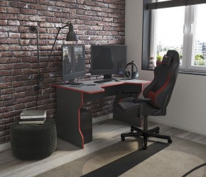 Стол компьютерный ВАРДИГ K1 120x82, антрацит/красный в Верхней Салде - verhnyaya-salda.mebel24.online | фото 4