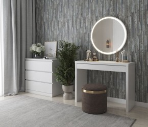 Стол косметический Энкель 100 белый в Верхней Салде - verhnyaya-salda.mebel24.online | фото 4
