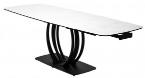 Стол MATERA 160 MARBLES KL-99 Белый мрамор матовый, итальянская керамика/ черный каркас, ®DISAUR в Верхней Салде - verhnyaya-salda.mebel24.online | фото 8