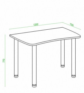 Стол офисный Домино Лайт СКЛ-Софт120МО в Верхней Салде - verhnyaya-salda.mebel24.online | фото 2