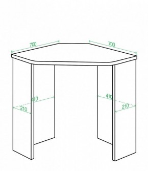 Стол письменный Домино Lite СКЛ-Угл70 в Верхней Салде - verhnyaya-salda.mebel24.online | фото 2